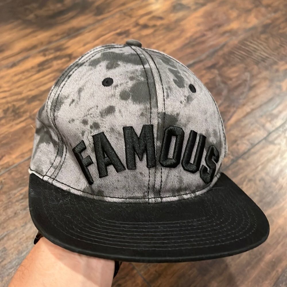 Famous Hat snapback embroidered baseball cap tie dye top GUC